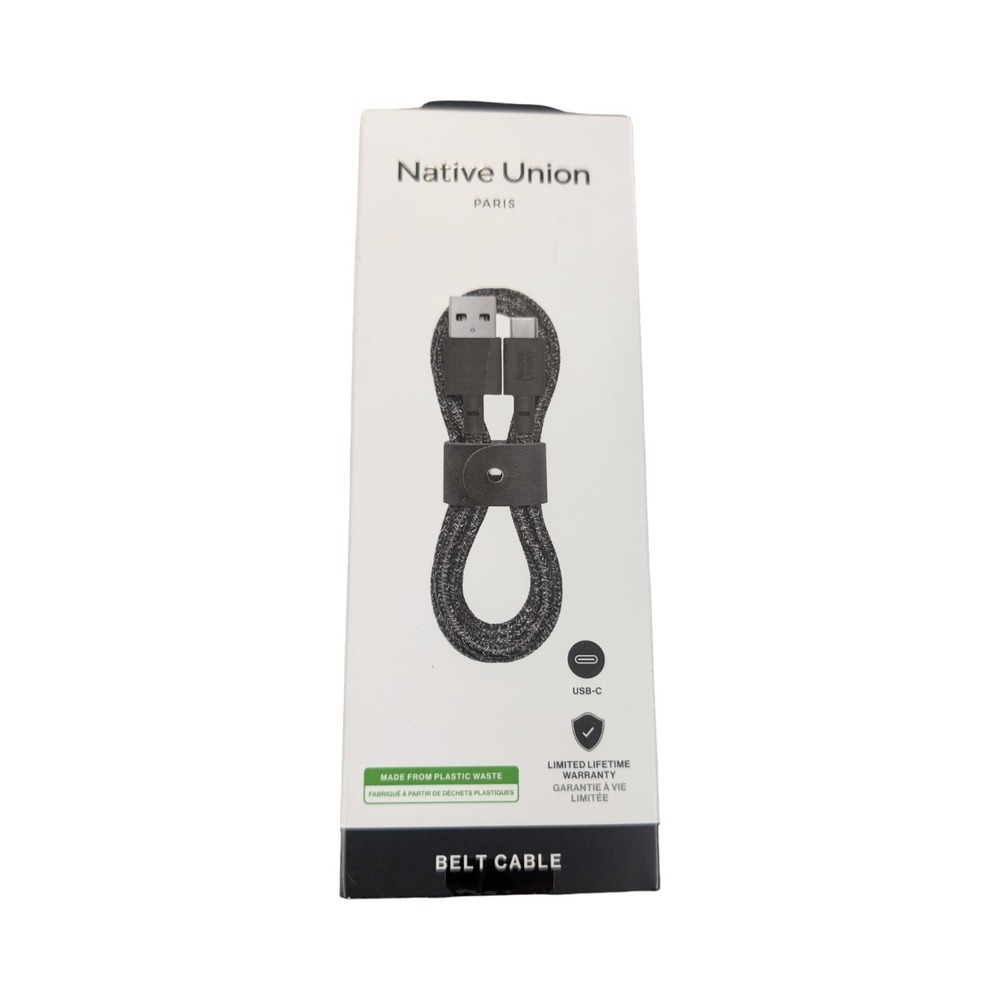 Qq3O Native Union Belt Cable‎ 4' USB-C to USB-A Cable - Cosmos Open Box